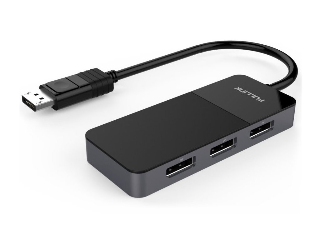 PremiumCord adaptér MST DisplayPort 1.4 na 3x DisplayPort / 8K / 3x 4K/ černý kportad19