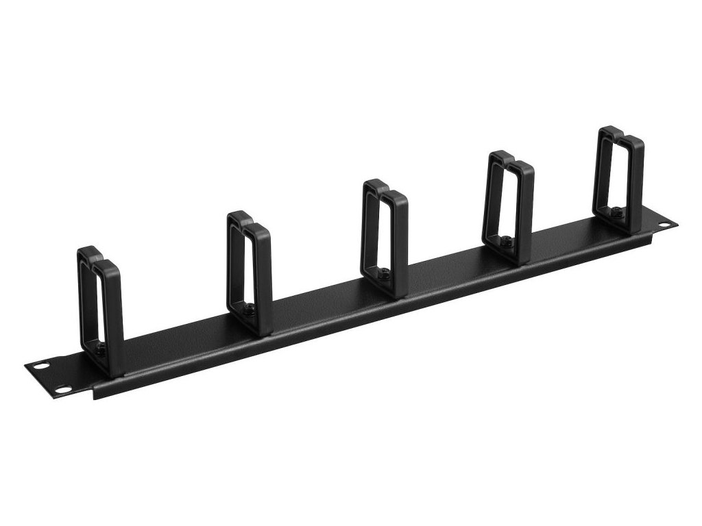 Solarix Atrack 19" vyvaz. panel 1U jednostranná plast. lišta BK CMP4 80197111