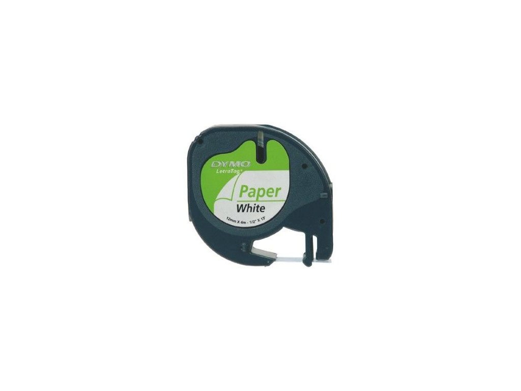 páska DYMO 59421 LetraTag White Paper Tape (12mm) S0721500/510/520