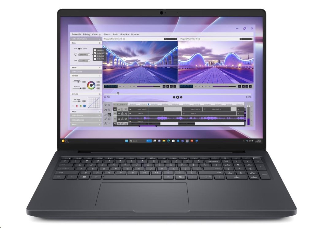 DELL NTB Pro Max 16 MC16250/U7-255H/16GB/512SSD/16" FHD+ /IR Cam & Mic/100W Type-C/WLAN/Backlit Kb/W11 Pro/3Y PS NBD H2F9M
