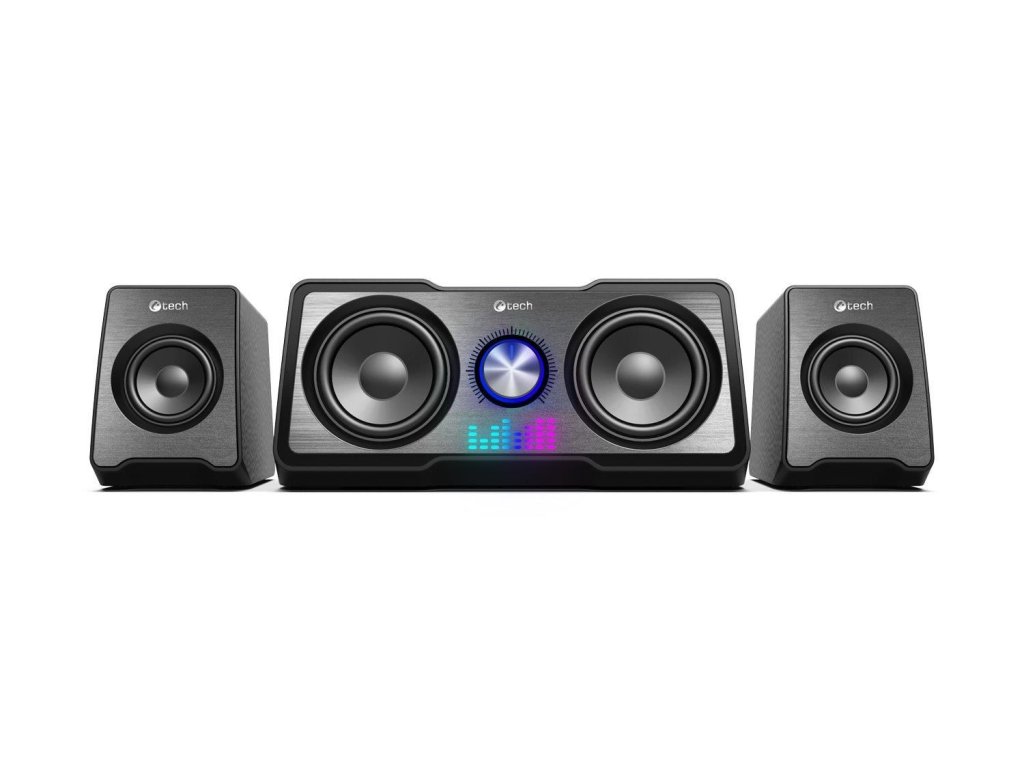 C-TECH reproduktory SPK-16, 2.2, RGB, černá SPK-16BK