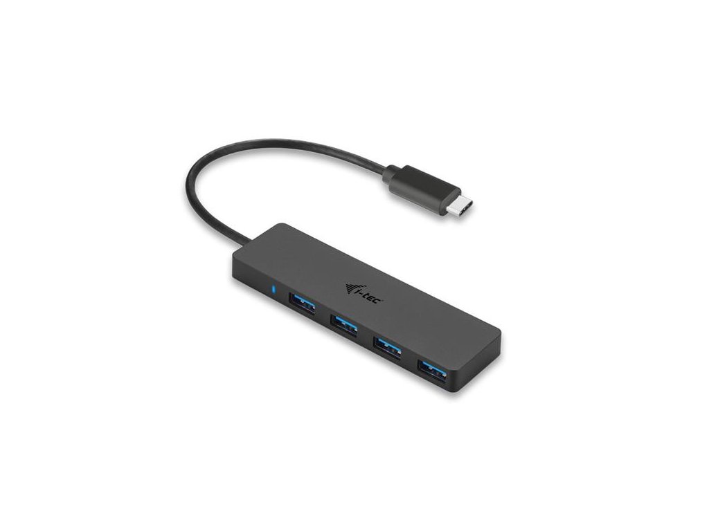 i-tec USB 3.1 Type C SLIM HUB 4 Port passive Black C31HUB404