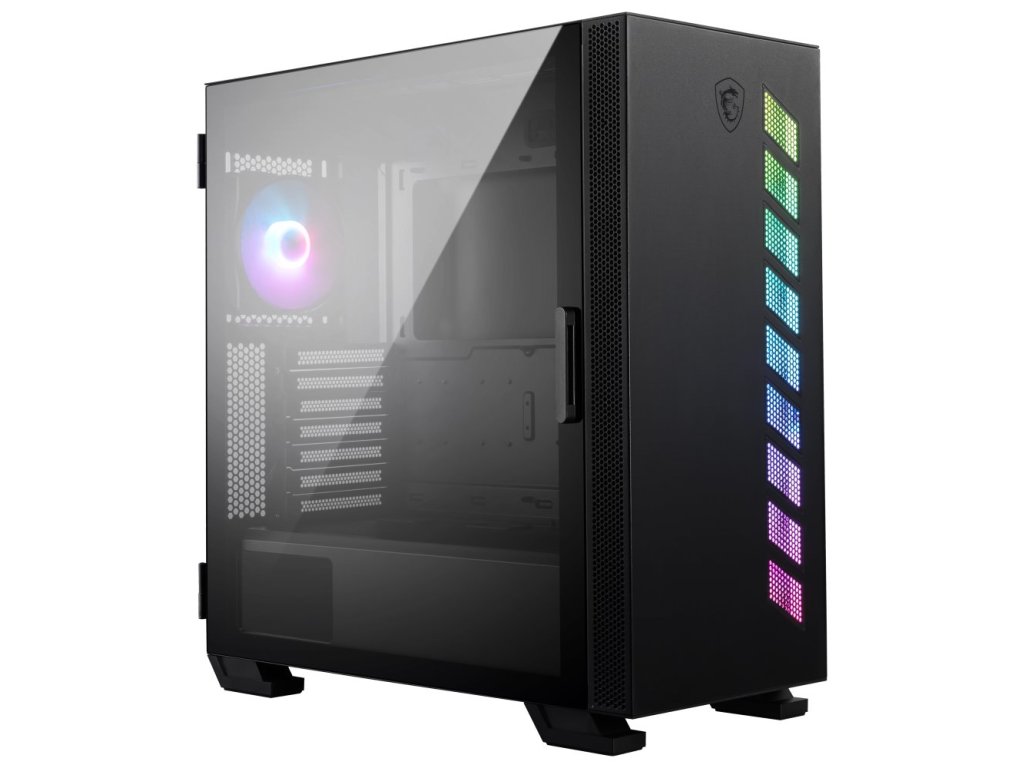 MSI skříň MAG VAMPIRIC 300R/ bez zdroje/ levé temp. sklo/ 1x 120mm ARGB fan/1x USB3.1 Type-C/2x USB3.0/ černá 306-7G19R21-809