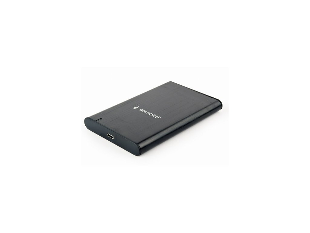 Externý box GEMBIRD pre 2,5" disky, USB 3.1, Type-C, brúsený hliník, čierny EE2-U3S-6