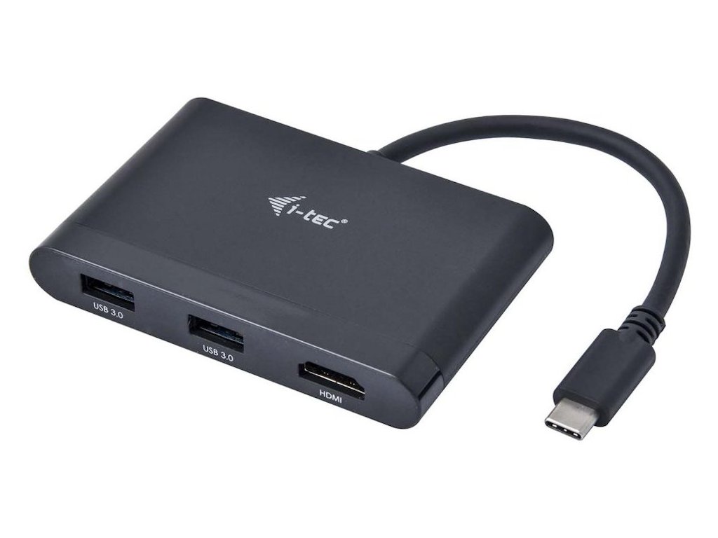 i-tec USB 3.1 Type C HDMI Travel adaptér PD/Data/ 1x HDMI 4K Ultra HD 3840x2160/ 2x USB 3.0/ černý C31DTPDHDMI