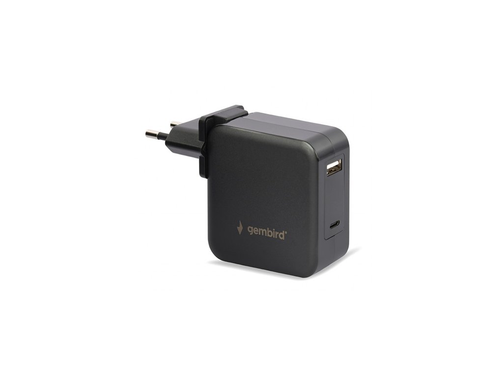 Univerzálný adaptér GEMBIRD NPA-PD60-01 pre notebook, Type-C PD, USB, 60W