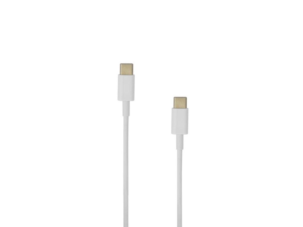 SBPX Kábel USB-C samec/USB-C samec, 1m, biely USB-TYPEC-TYPEC-1/R
