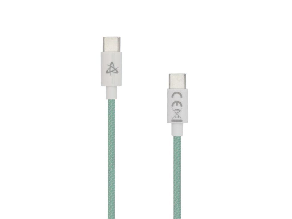 SBOX Kábel USB-C samec/USB-C samec, 1m, zelený TYPEC-1-G