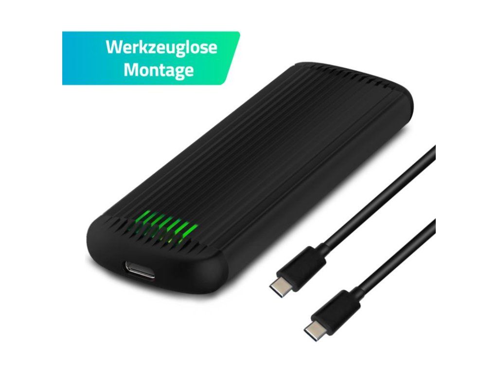 FANTEC NVMe31-FastLock, Externý box, USB Type C 2570