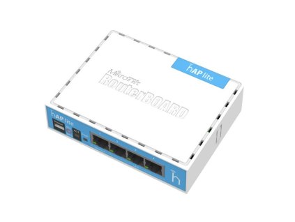 MikroTik, RouterBOARD RB941-2nD, hAP-Lite, 650Mhz CPU, 32MB RAM, 4xLAN, 2.4Ghz 802b/g/n, ROS L4, case, PSU RB941-2nD