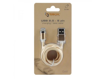SBOX IPH7-G Apple Lightning/USB-A zlatý 1,5m IPH7-G