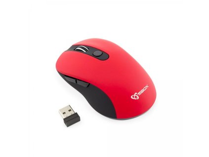 SBOX 6D Optická bezdrôtová myš Red WM-911R