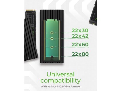 RAIDSONIC ICY Externý box M.2 NVMe 20Gbit/s IB-1917M-C32