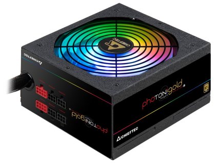 CHIEFTEC zdroj GDP-750C-RGB / Photon Gold Series / 750W / 140mm fan / akt. PFC / modulární kabeláž / 80PLUS Gold GDP-750C-RGB