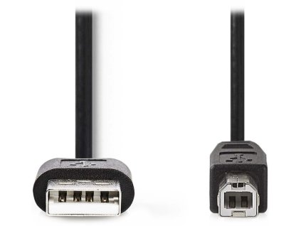 NEDIS kabel USB 2.0/ zástrčka USB-A - zástrčka USB-B/ k tiskárně apod./ černý/ bulk/ 3m CCGL60101BK30