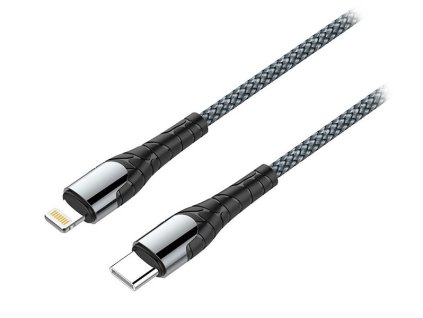 Colorway Datový Kabel USB-C/ Apple Lightning/ 3A/ Fast Charging / 1m/ Šedivý CW-CBPDCL033-GR