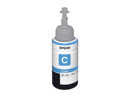 kazeta EPSON TANK L100/L200/L210/L300/L1300/L355/L365/L386/L455/L1455/L550/L565/655 Cyan 70ml (4.000 str.)