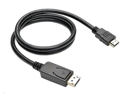 Kábel C-TECH DisplayPort/HDMI, 2m, čierny CB-DP-HDMI-20