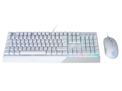 MSI herní set klávesnice s myší VIGOR GK30 COMBO WHITE/ drátový/ bílý/ RGB podsvícení/ USB/ CZ+SK layout S11-04CZ305-CLA