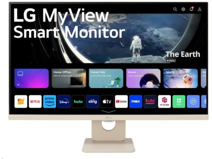 LG MT IPS LED 27" 27SR50F - IPS panel, SMART, 1920x1080, 2xHDMI, 2x USB, repro, webOS, bezova barva 27SR50F-E.AEU