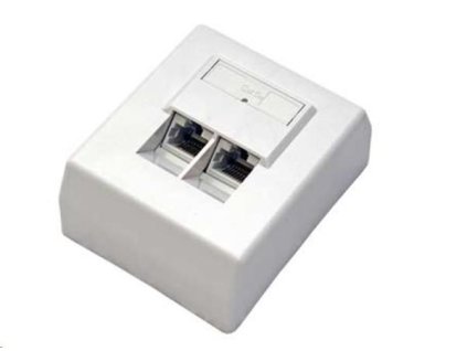 Lexi Net Zásuvka 2xRJ45 5e FTP 45° na omietku 2100