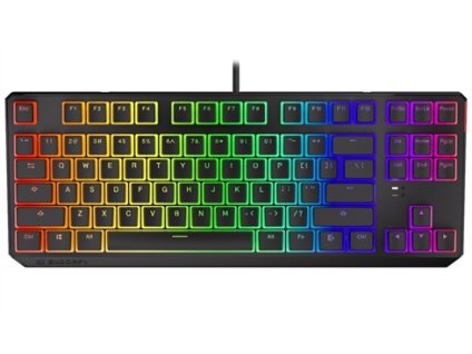ENDORFY herná klávesnica Thock TKL Pudd.Kailh RD RGB /USB/ red sw. / drôtová / mechanická / US layout / čierna RGB EY5A006