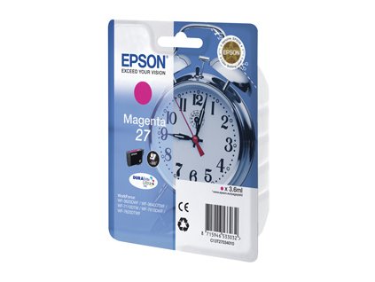 kazeta EPSON WF-3620,3640,7110,7610,7620 T2703 27 DURABrite Magent