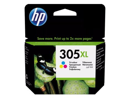 HP inkoustová kazeta 305XL (CMY originál) pro - DeskJet 2300, 2710, 2720, DeskJet Plus 4100, ENVY 6000, ENVY Pro 6400 3YM63AE