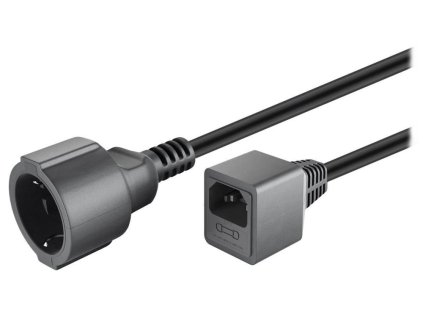 PremiumCord Prodlužovací přívod 230V s EURO konektorem C14 (IEC connection) , 1,5m ppu1-02