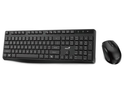 GENIUS KM-8206S/ bezdrátový set 2,4GHz/ Copilot/ multimediální/ tichá/ USB/ černá/ CZ+SK layout 31340017409