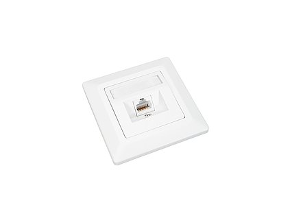 Zásuvka Solarix CAT6 STP 1 x RJ45 pod omietku biela 23100098