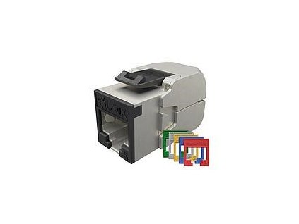Solarix Samořezný keystone CAT6A STP SXKJ-10G-STP-RAL-SA, RAL FIT moduly, GROUND LOCK, Component Level a 4PPoE 25286907