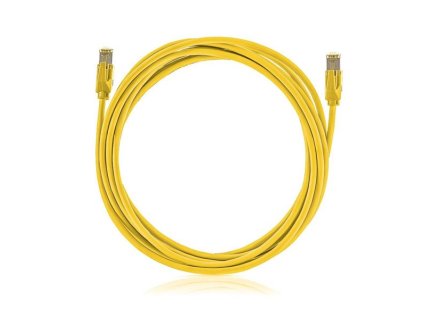 KELine Patch kábel Cat6A, STP, LSOH, 5m, žltý KEL-C6A-P-050-YE