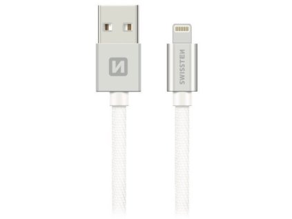 Swissten Datový Kabel Textile Usb / Lightning Mfi 2,0 M Stříbrný 71524303