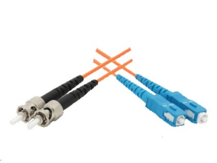 Optický kábel ST/UPC-SC/UPC MM 62,5/125 5m oranžzový 1213