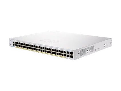 Cisco switch CBS350-48P-4G-EU (48xGbE,4xSFP,48xPoE+,370W) - REFRESH CBS350-48P-4G-EU-RF