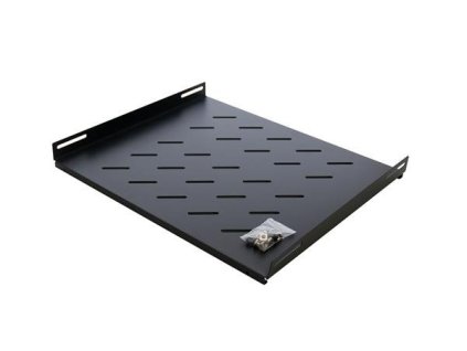 Polica 1U 550mm pre 19" rozvádzače GB/GW (hl. 800mm), pevná, dierovaná RGA-4-800-GB