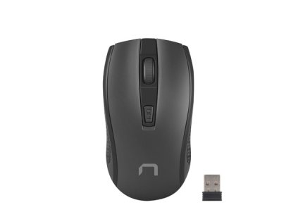 Natec optická myš JAY 2/1600 DPI/Kancelárska/Optická/1 600 DPI/Bezdrôtová USB/Čierna NMY-1799