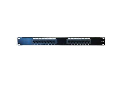 DATACOM Patch panel 16p., UTP, Cat5e, 1U, 19'', LSA Krone 3020