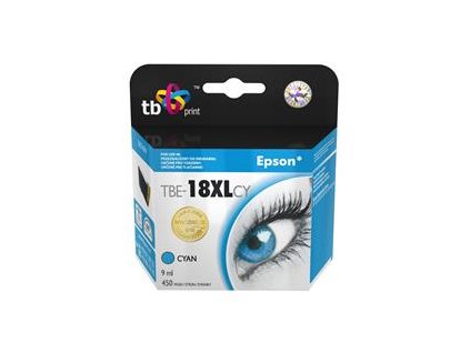 Ink. kazeta TB kompat. s Epson T1812 C 100% New TBE-18XLCY