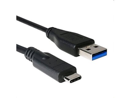 Kábel C-TECH USB 3.0 AM na Type-C kábel (AM/CM), 2m, čierny CB-USB3C-20B