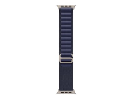 Apple Watch 49mm Navy Alpine Loop - Large - Natural Titanium Finish MXN03ZM/A