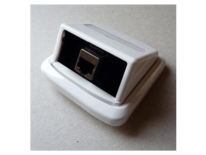 Jednozásuvka ABB TANGO 1xRJ45 cat6 STP biela 2391