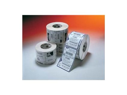LABEL, POLYPROPYLENE, 75X35MM; THERMAL TRANSFER, POLYPRO 3000T CLEAR, PERMANENT ADHESIVE, 25MM CORE, BLACK SENSING MARK 3004428