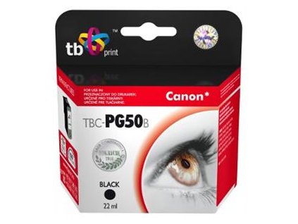Ink. kazeta TB kompat. s Canon PG-50, 0616B001 Bk TBC-PG50B