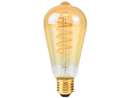 NEDIS LED žárovka E27/ ST64/ 3,8 W/ 220 V/ 250 lm/ 2100 K/ stmívatelná/ extra teplá bílá/ retro styl LBDE27ST64GD2