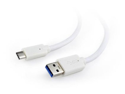 Gembird kábel USB 3.0 (AM) na USB 3.1 (CM), 0.1 m, biely CCP-USB3-AMCM-W-0.1M