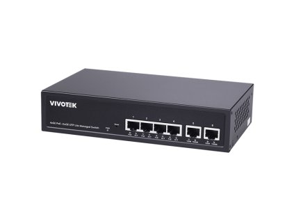 VIVOTEK 8xGE PoE(802.3af/at/bt, PoE budget 110W), 1xGbE RJ-45, 1xSFP 100M/1G slot, extend-mode až 250m(PoE@10Mbps), VLAN AW-GEL-105A-110