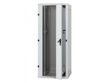 Stojanový rack 42U (š) 800x (h) 1200 pr.i zad.dv.perf.dvojkrídlové, čierny RMA-42-L82-BAX-N1-GDA