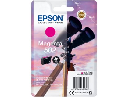 EPSON singlepack,Magenta 502,Ink,štandard C13T02V34010
